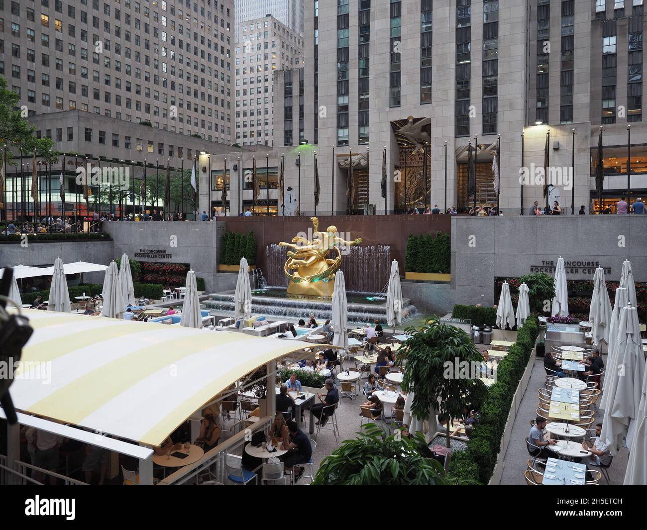 Image of The Concourse of the Rockefeller Center. Stock Photo