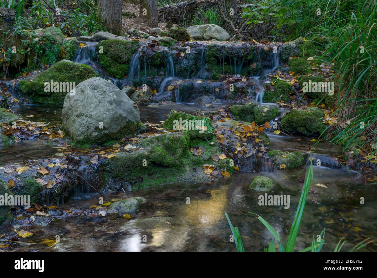 waterfall in a high mountain stream Stock Photo - Alamy