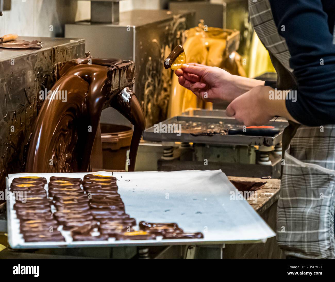 Chocolate manufactory in Zutphen, Netherlands Stock Photo