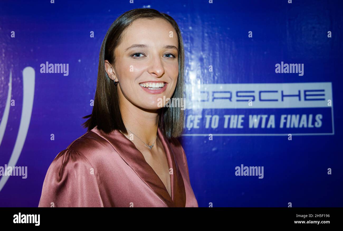Iga Swiatek of Poland during the draw ceremony of the 2021 Akron WTA