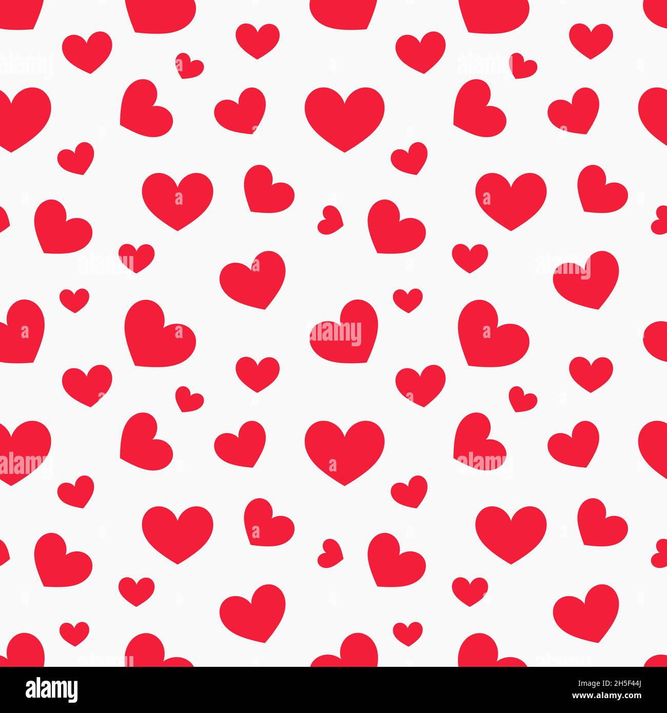 Red hearts pattern background. Vector illustration Stock Vector Image ...