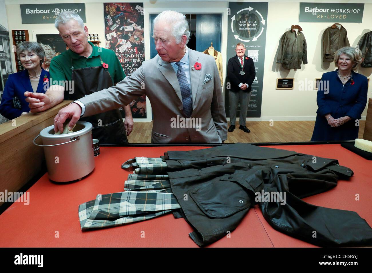 Barbour wax jacket hi-res stock photography and images - Alamy