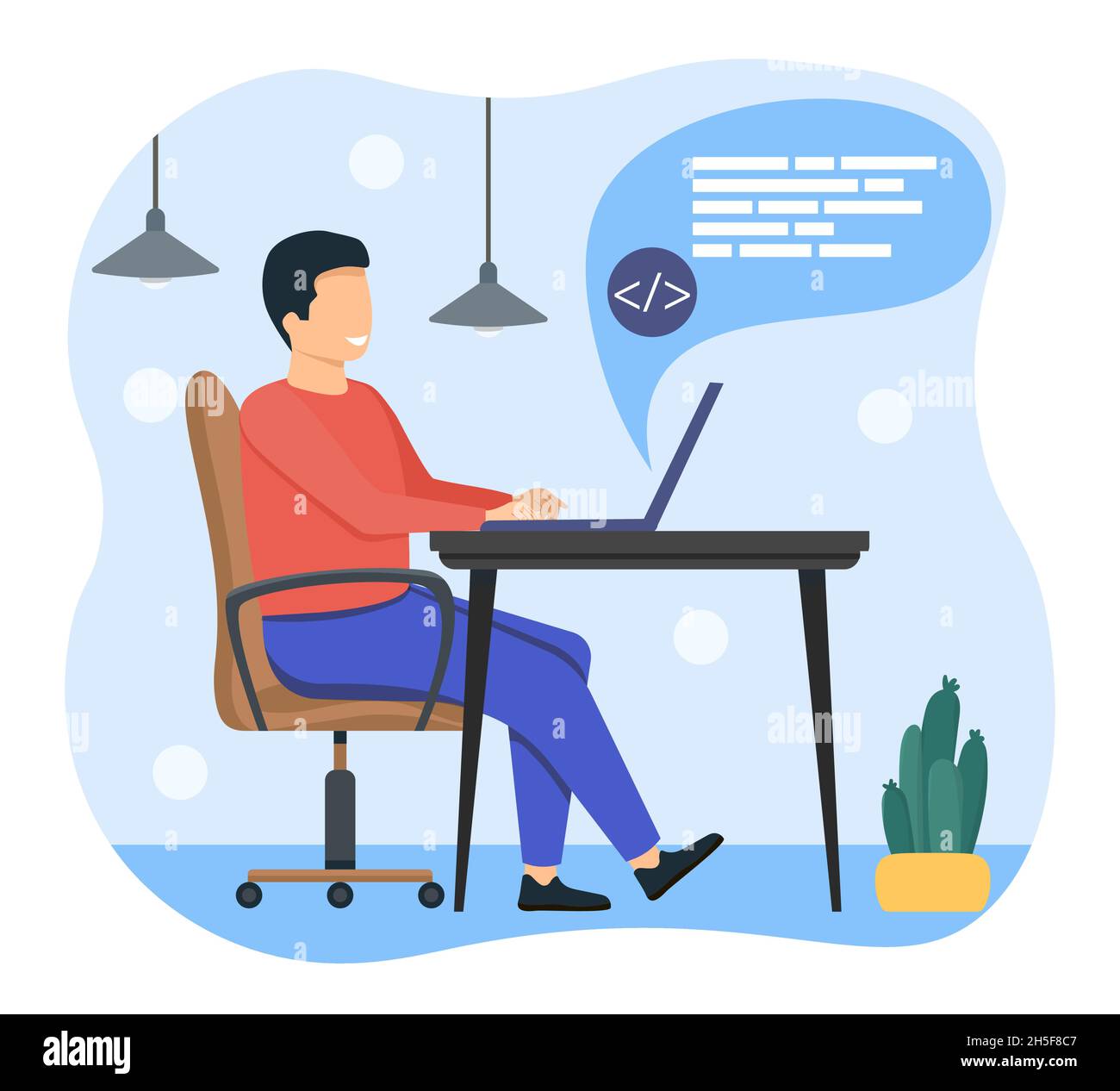 Concept of coding Stock Vector Image & Art - Alamy