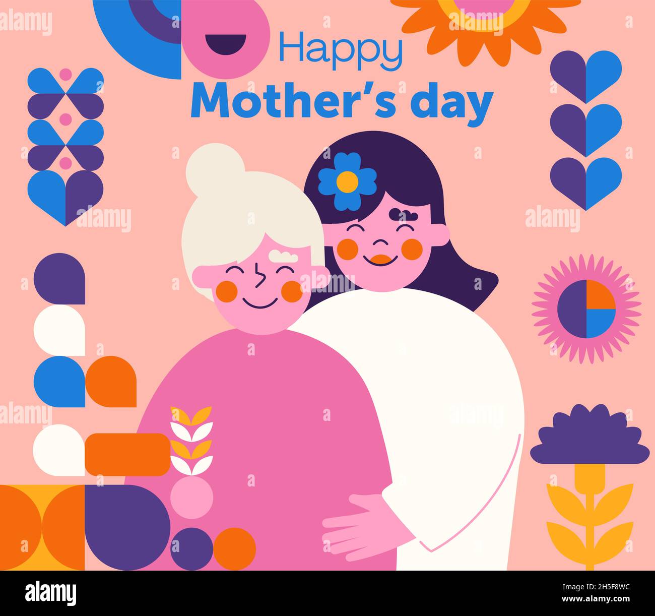 Happy mothers day Stock Vector Image & Art - Alamy