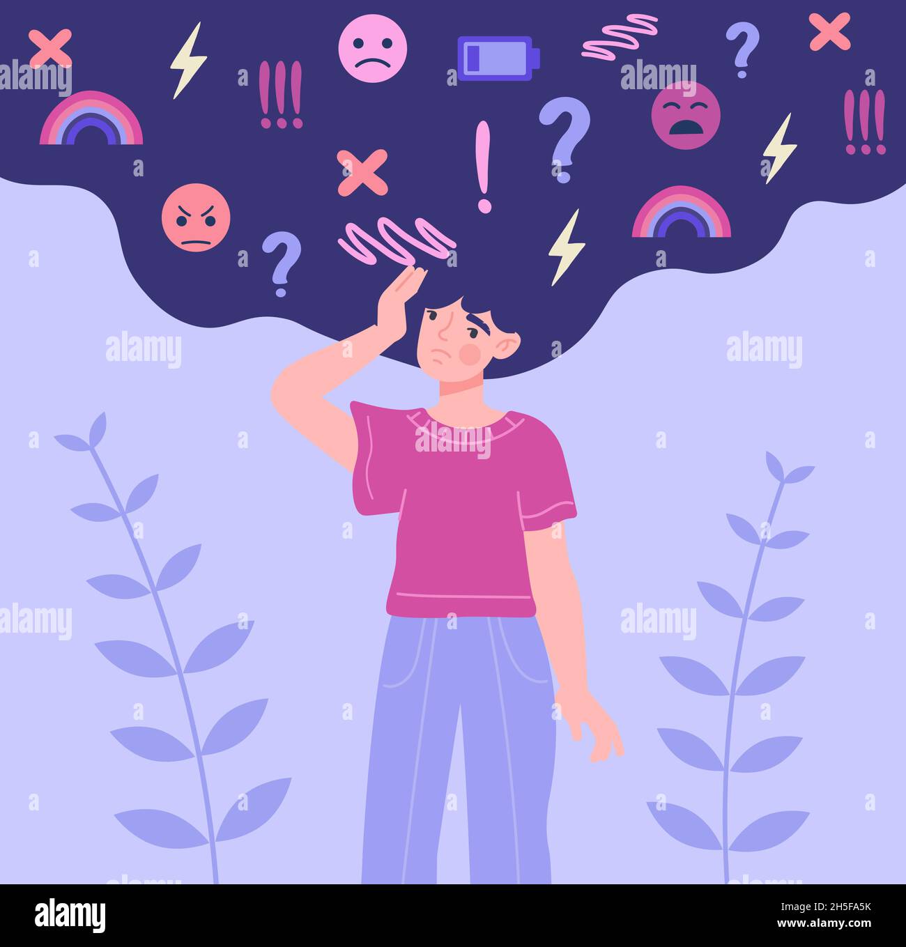 Mental health awareness Stock Vector Image & Art - Alamy