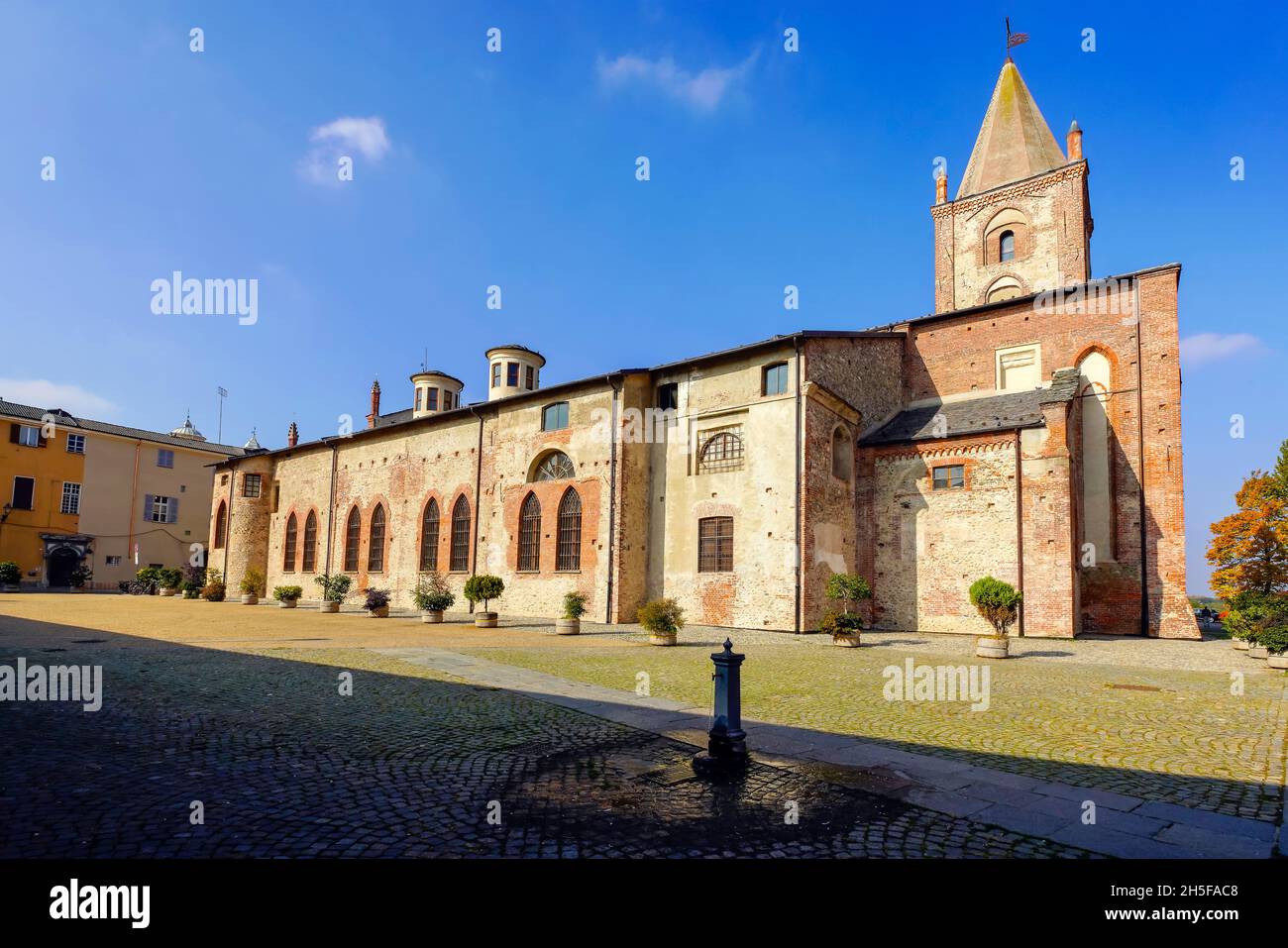 St Francis’ Monumental Complex by Piazza V. Virginio and Via Santa Maria, in Cuneo, is a precious architectural testimony of the medieval city, The Ca Stock Photo
