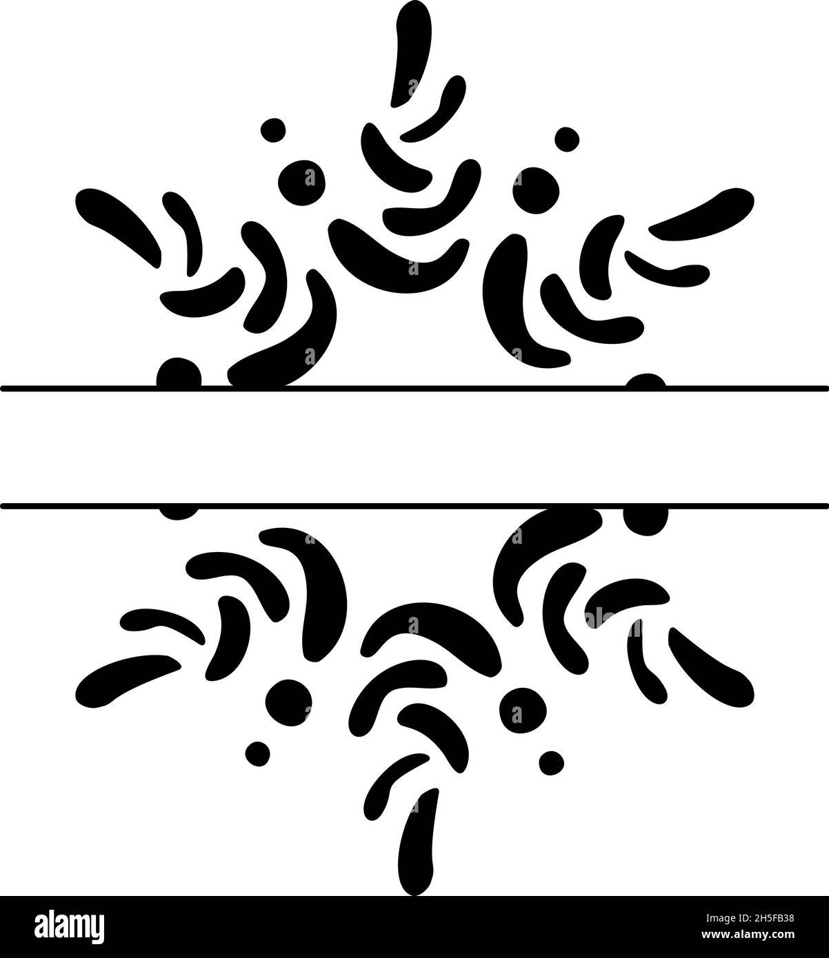 Split snowflake Stock Vector Images - Alamy