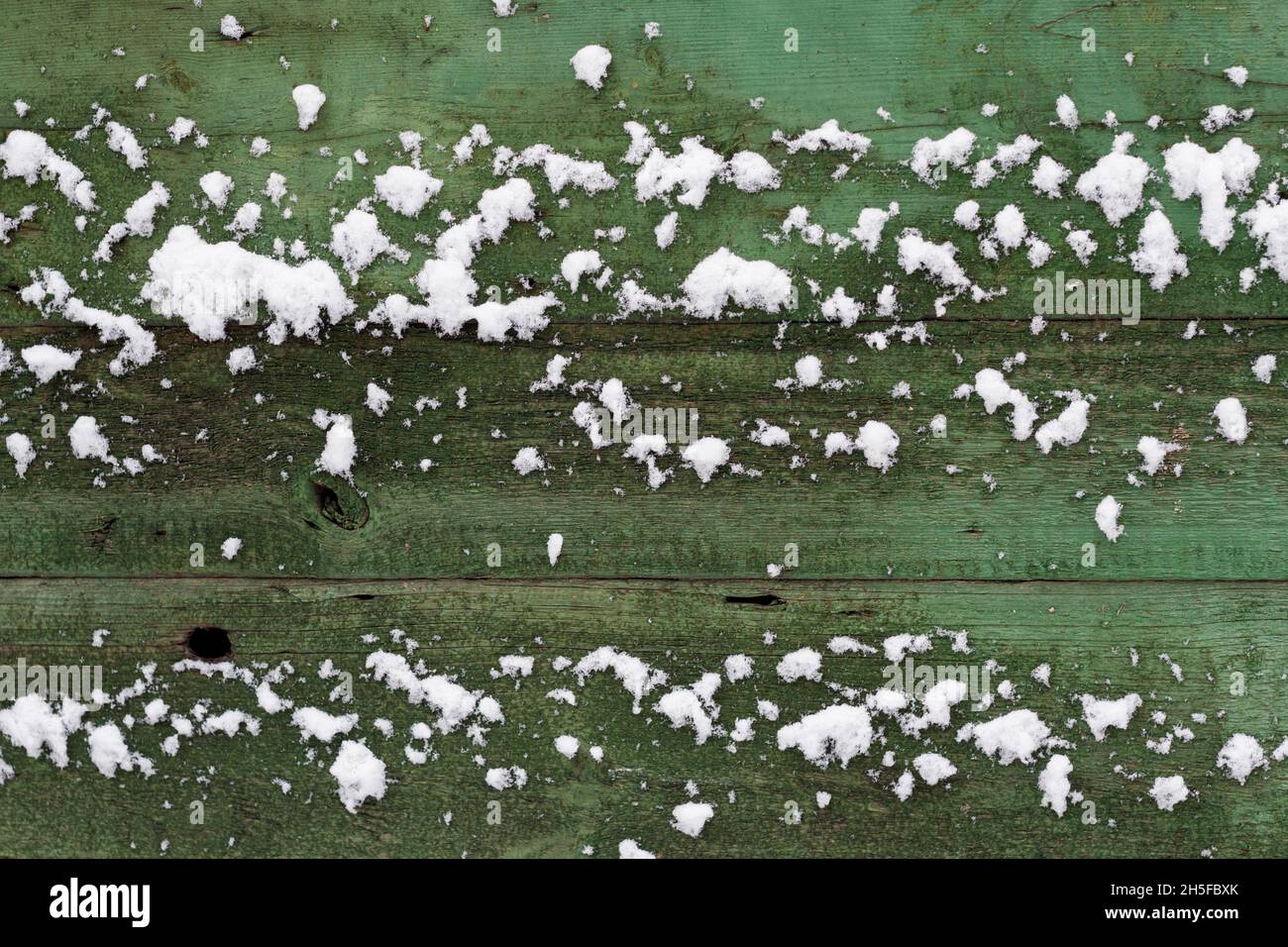 Wood background snow wood texture hi-res stock photography and images