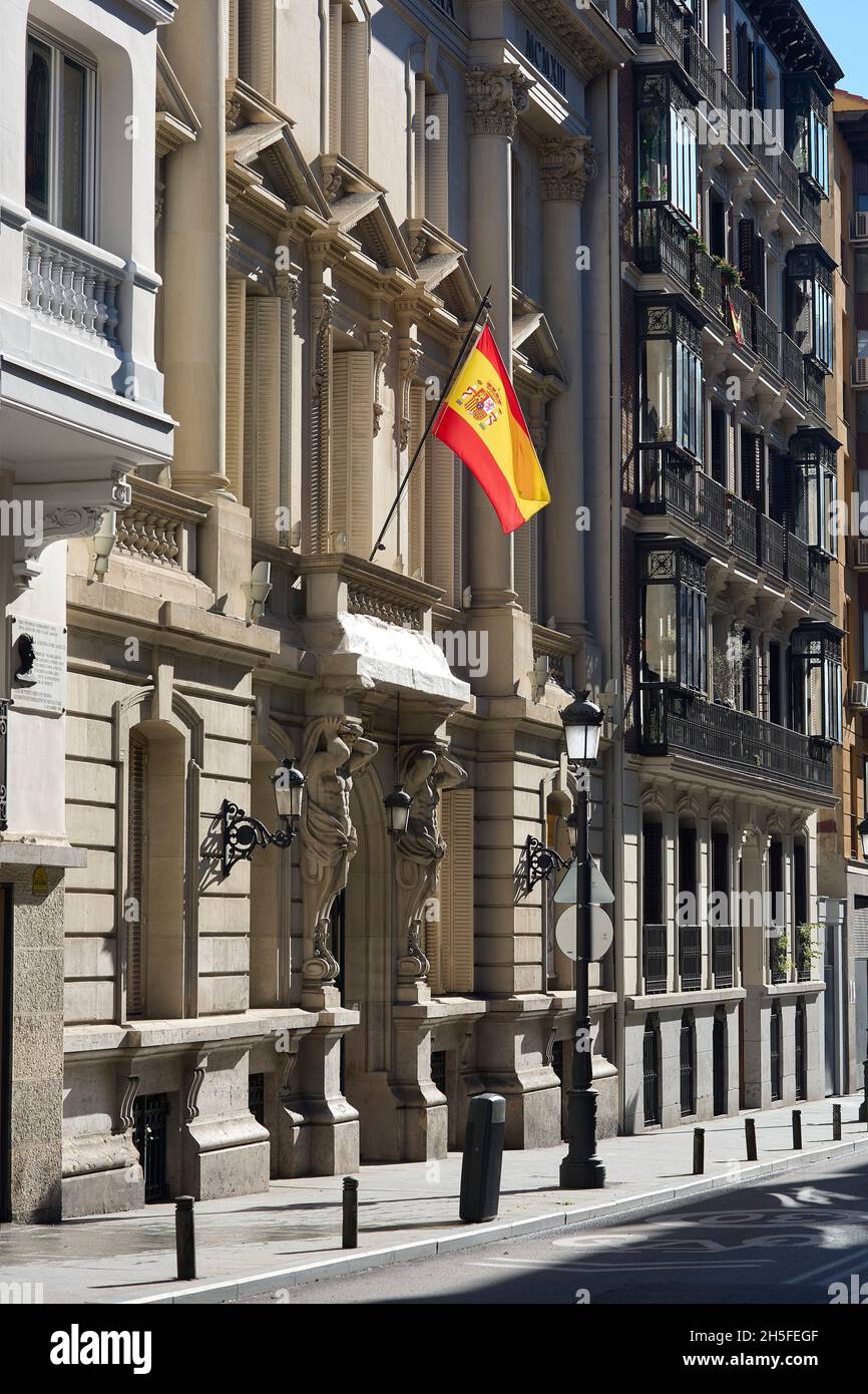 Royal Academy of Medicine of Spain. Madrid, Spain. Stock Photo