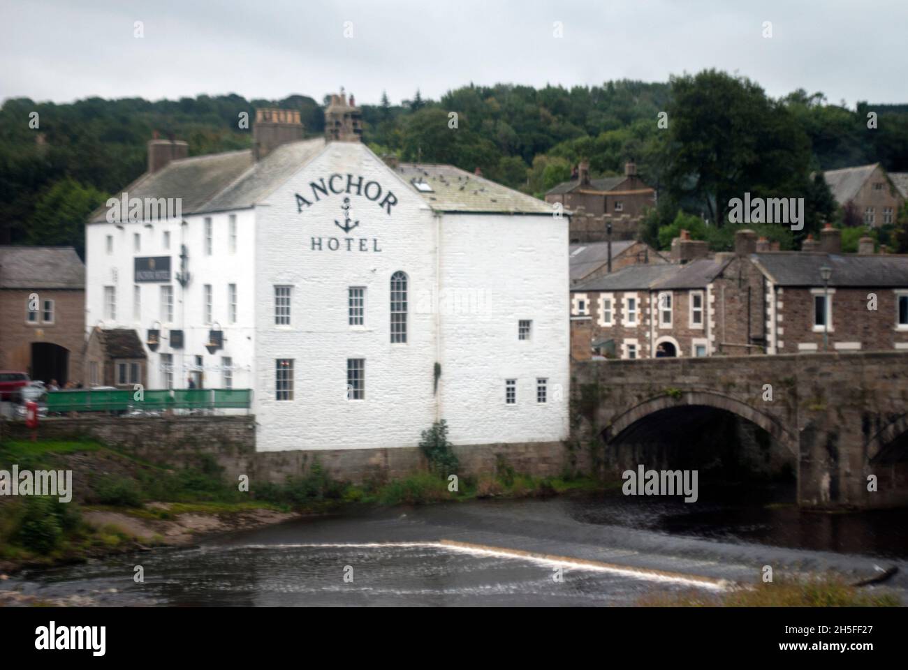 White painted Anchor Hotel Haydon Bridge, Northumberland, England, UK Stock Photo Alamy