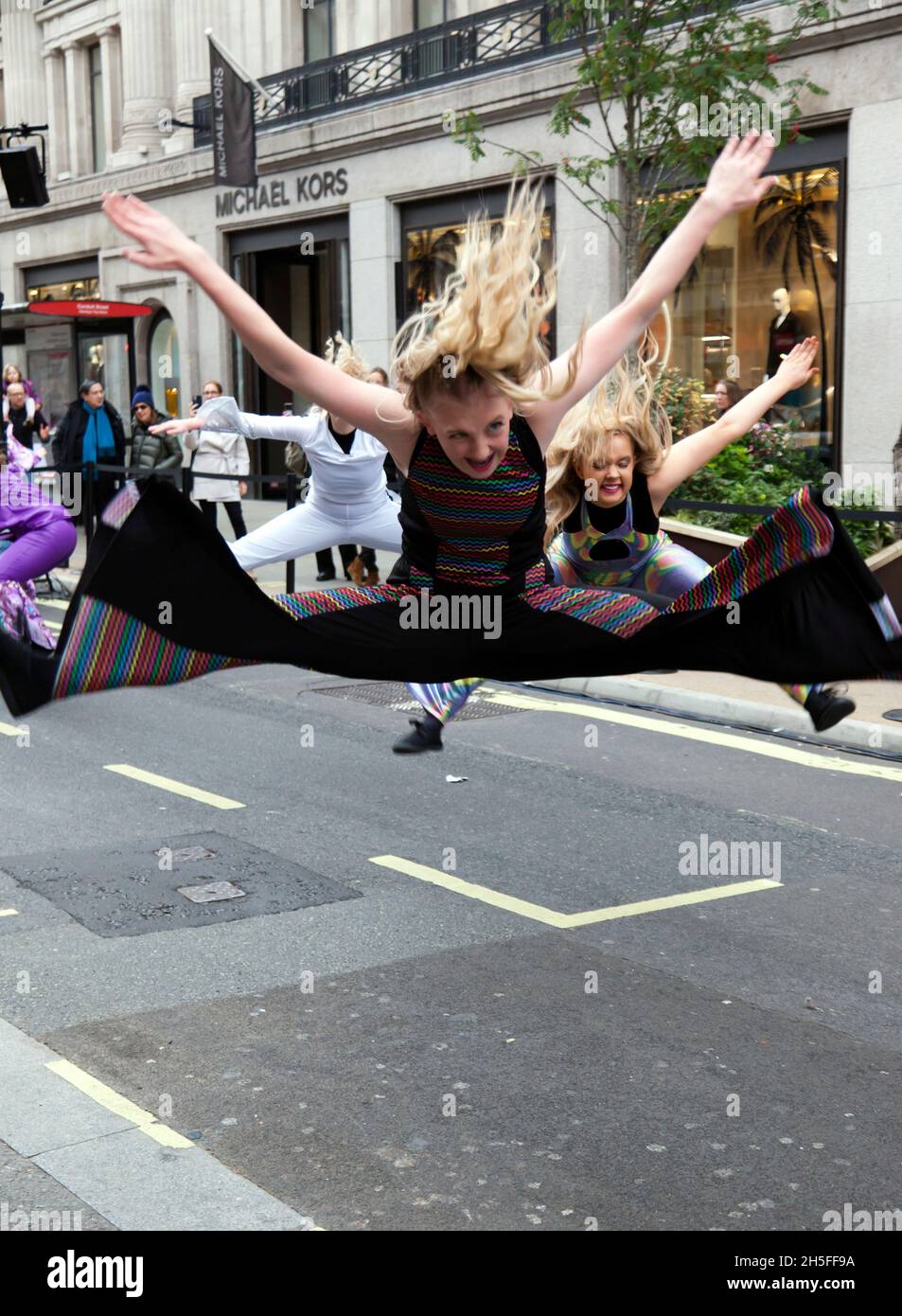 The West End Kids Performing at the Regents Street Motor Show, November ...
