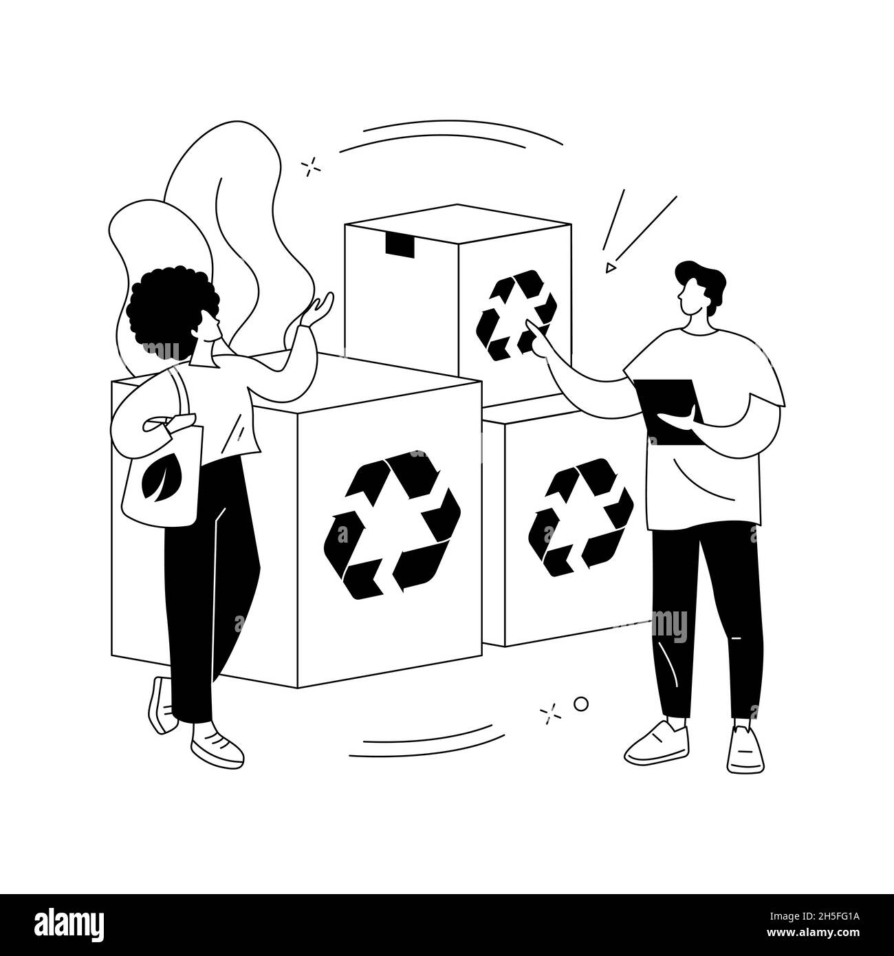 Low impact packaging abstract concept vector illustration Stock Vector ...