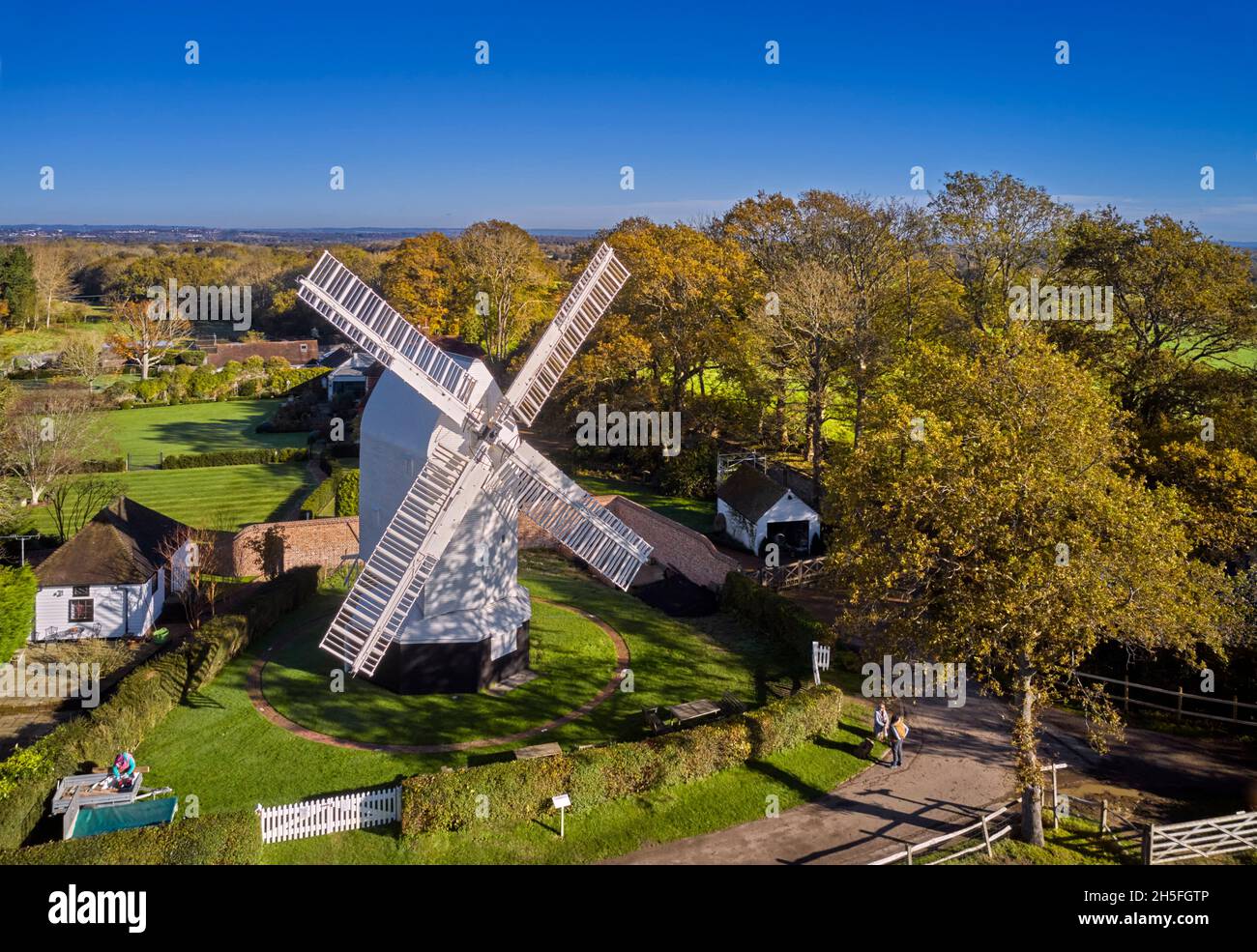 Oldland Windmill. Hassocks, Sussex, England. Stock Photo