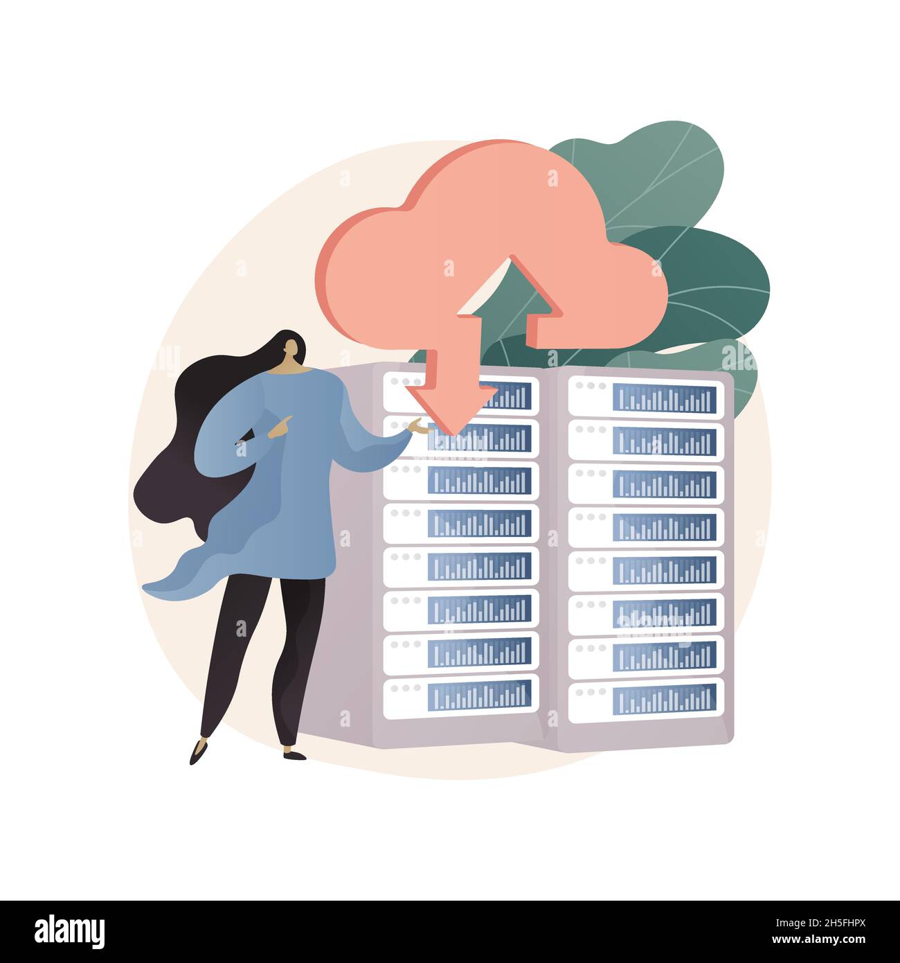 Cloud storage abstract concept vector illustration Stock Vector Image ...