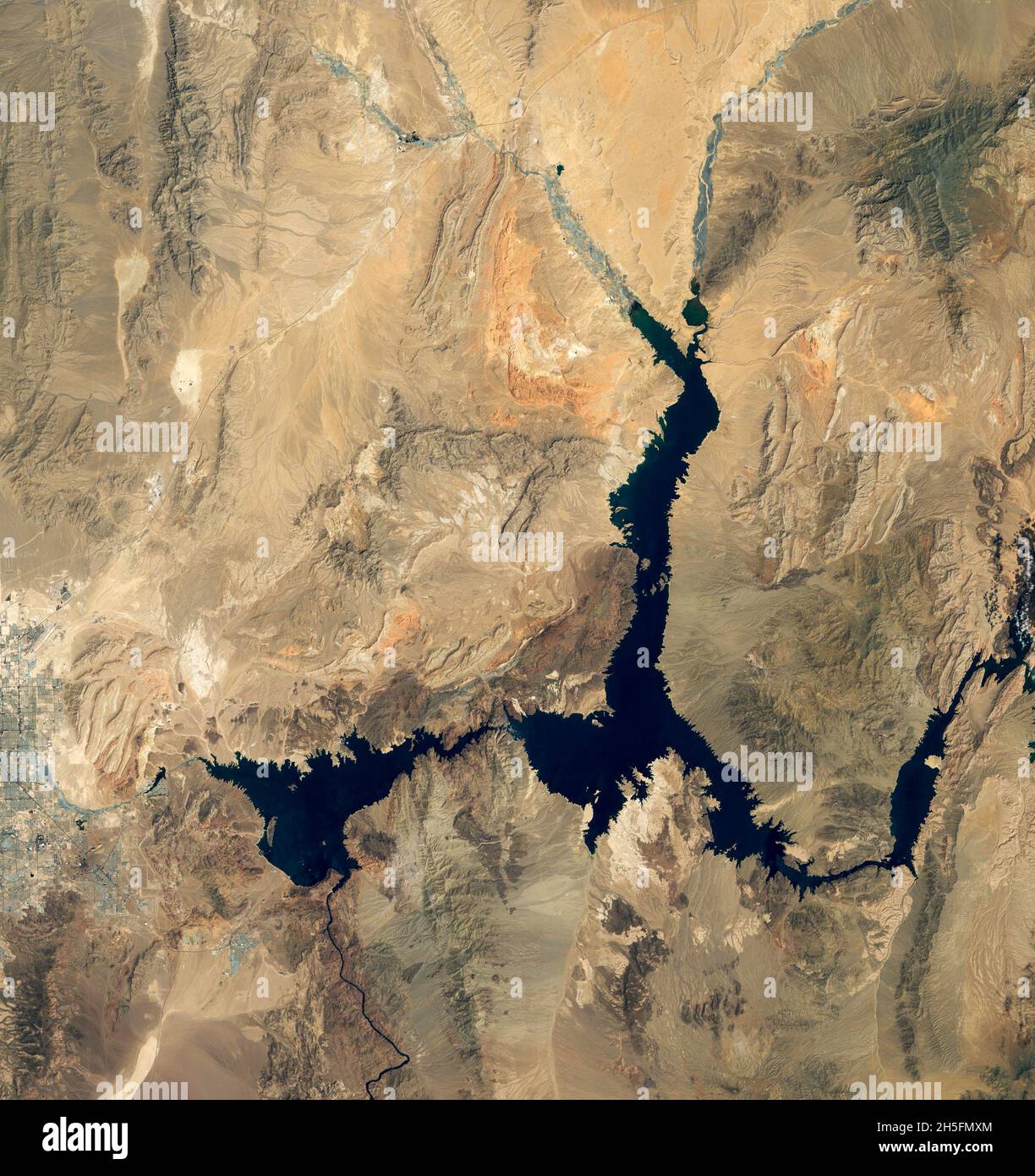 Lake Mead is the largest reservoir in the United States and part of a