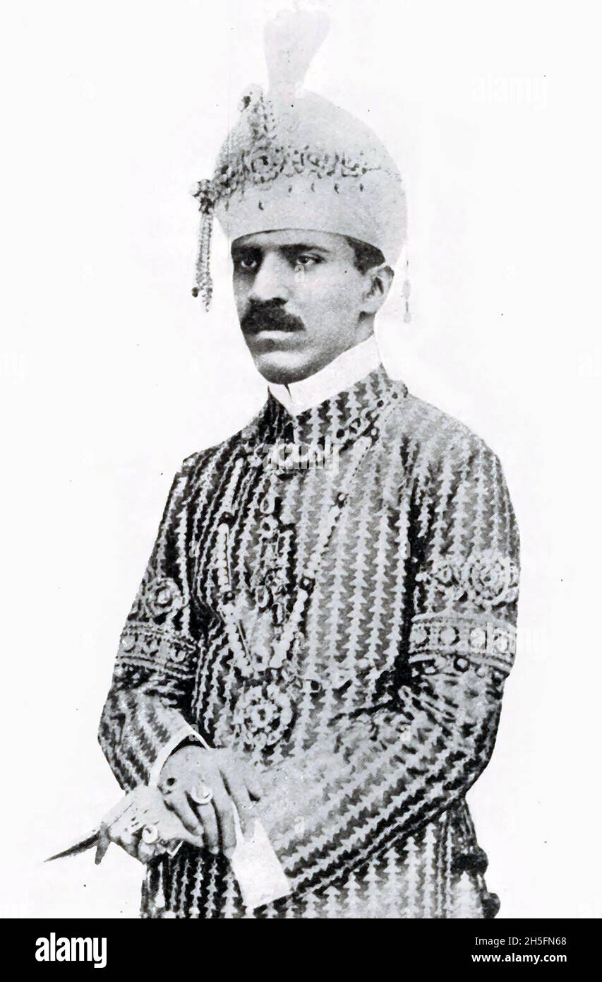 MIR OSMAN ALI KHAN (1886-1967) the last Nizam of Hyderabad Stock Photo