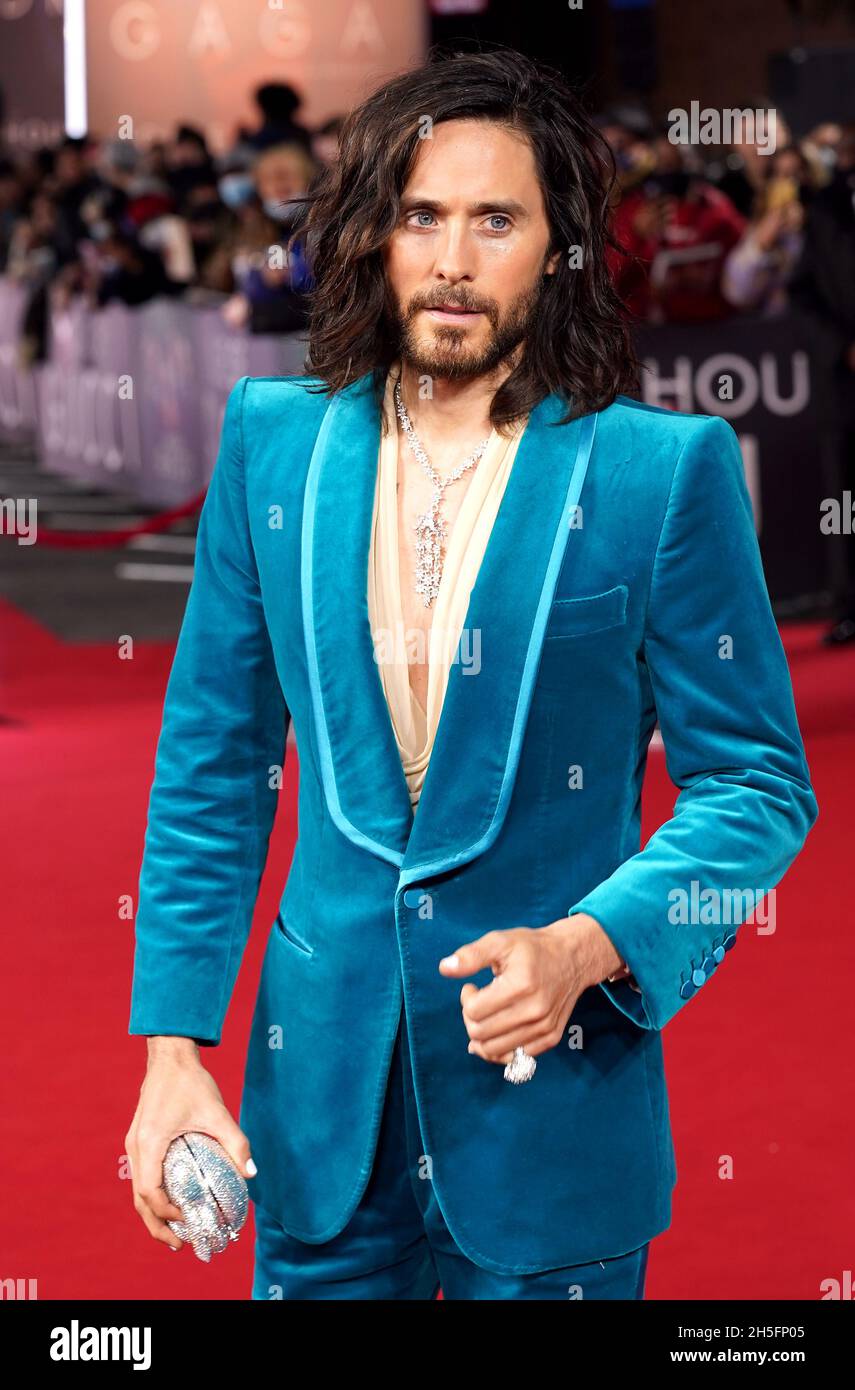 Jared Leto attending the House of Gucci UK Premiere, held at the Odeon  Leicester Square, London. Picture date: Tuesday November 9, 2021 Stock  Photo - Alamy