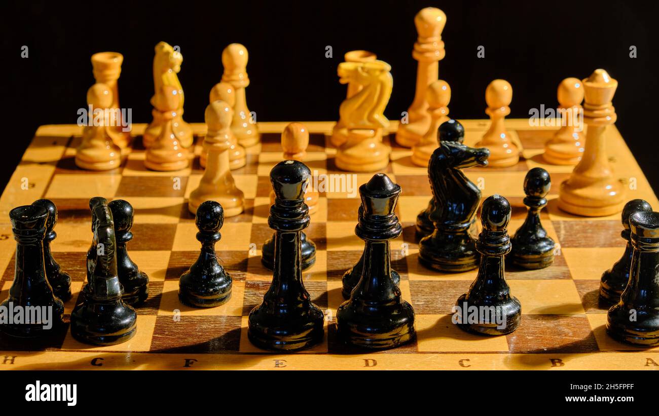 Chess Opening: Sicilian Defense Stock Photo - Alamy