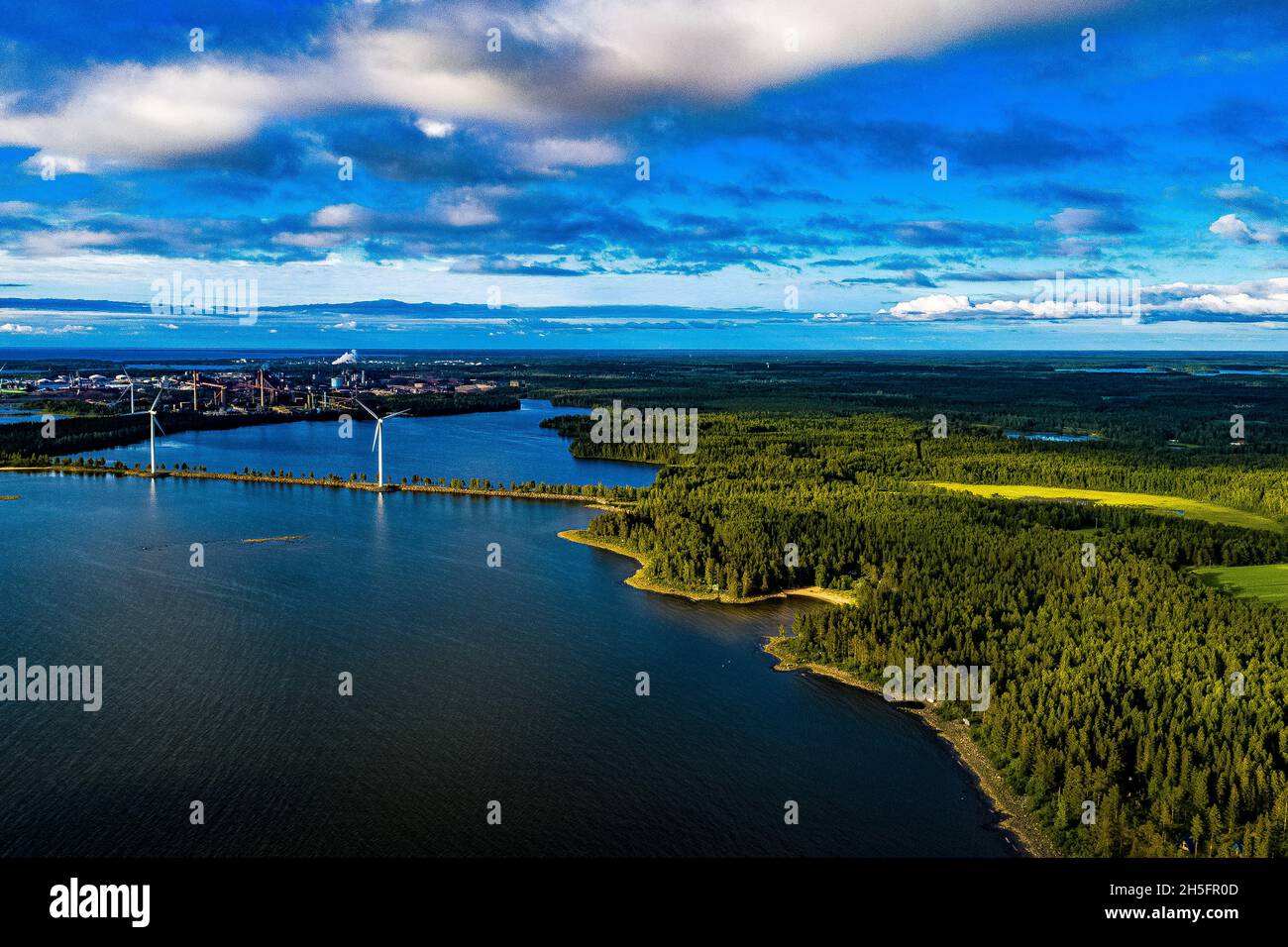 Finnland aus der Luft Stock Photo