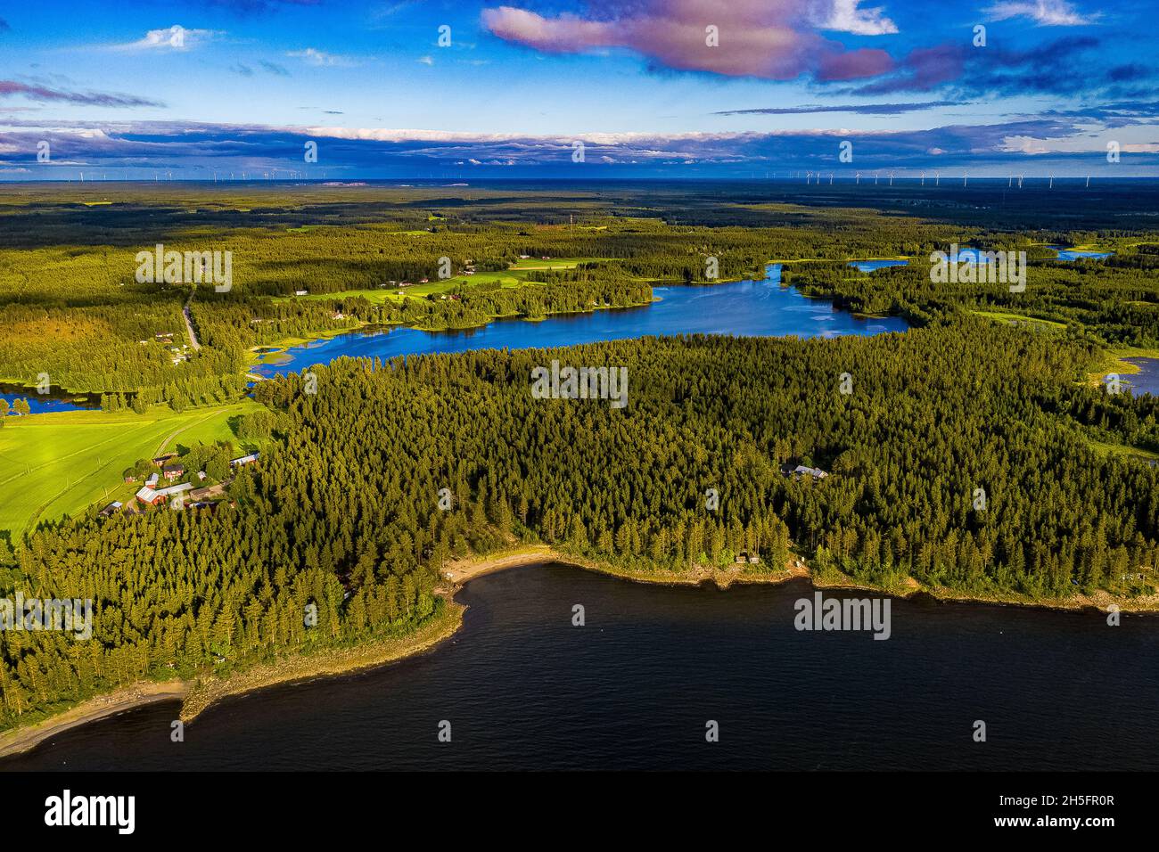 Finnland aus der Luft Stock Photo