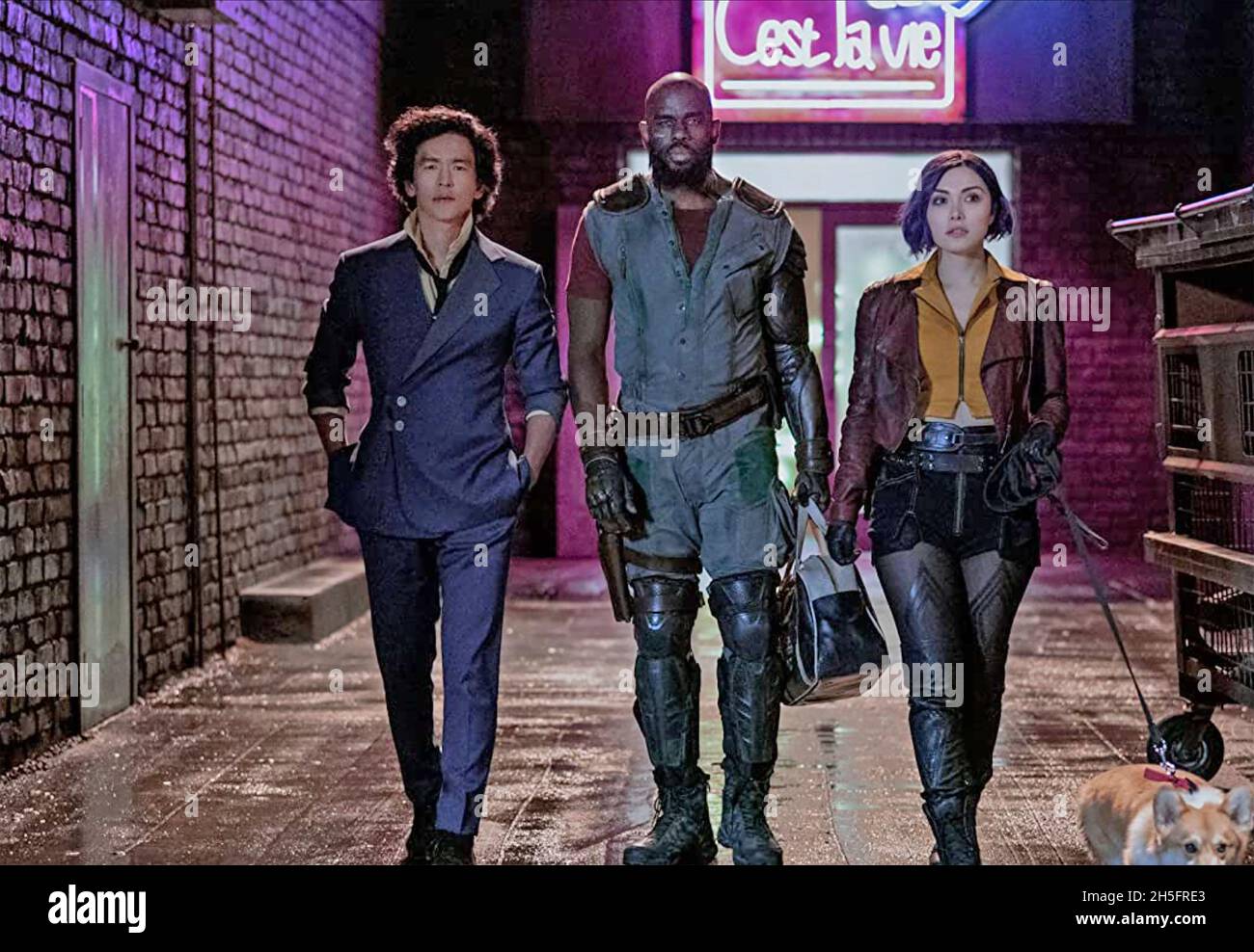 COWBOY BEBOP 2021 Netflix TV series with from left: John Cho, Mustafa  Shakir, Daniella Pineda Stock Photo - Alamy