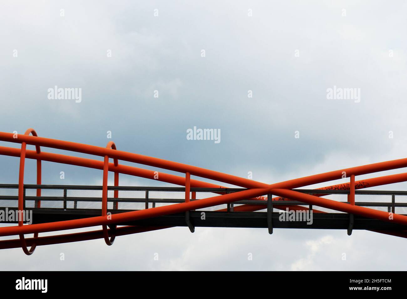 Abschnitt einer Brücke in Kroatien. Stock Photo