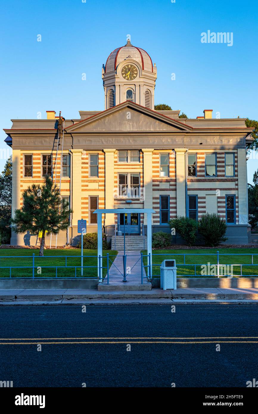 The courthouse in Ft Davis, Texas Stock Photo Alamy