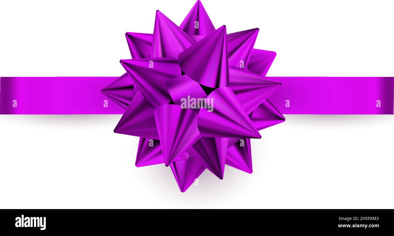 Shiny color satin ribbon on white background Stock Vector Image & Art ...