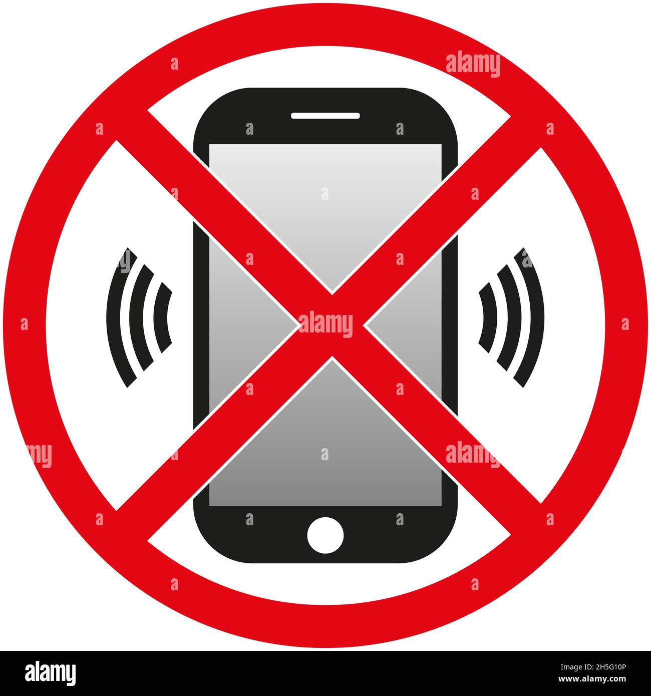 Telephone warning stop sign icon. Phone turn off. Vector Illustration Stock  Vector Image & Art - Alamy