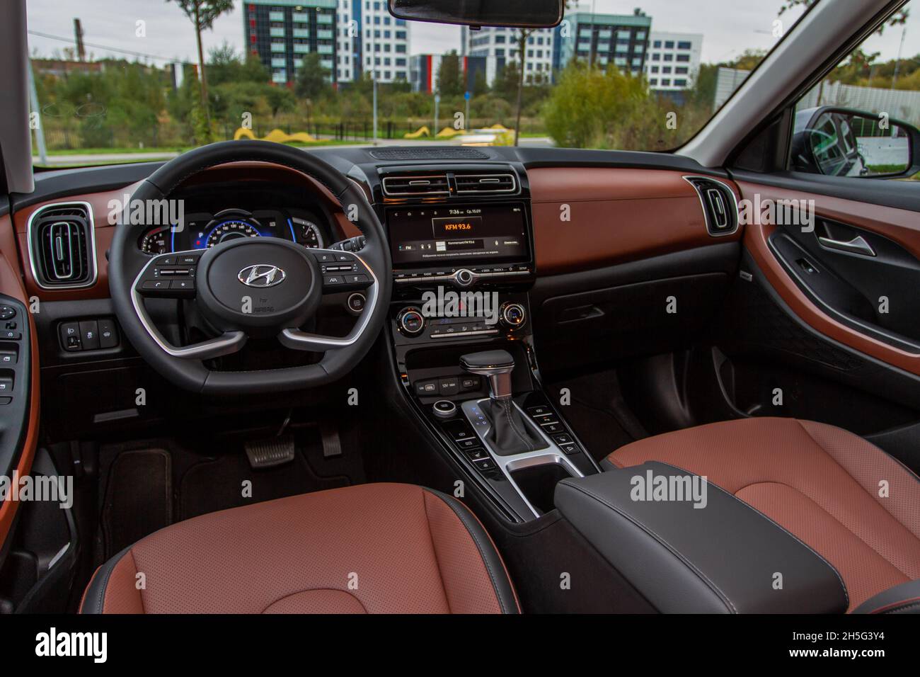 MOSCOW, RUSSIA - SEPTEMBER 15, 2021 Hyundai Creta Second generation ...