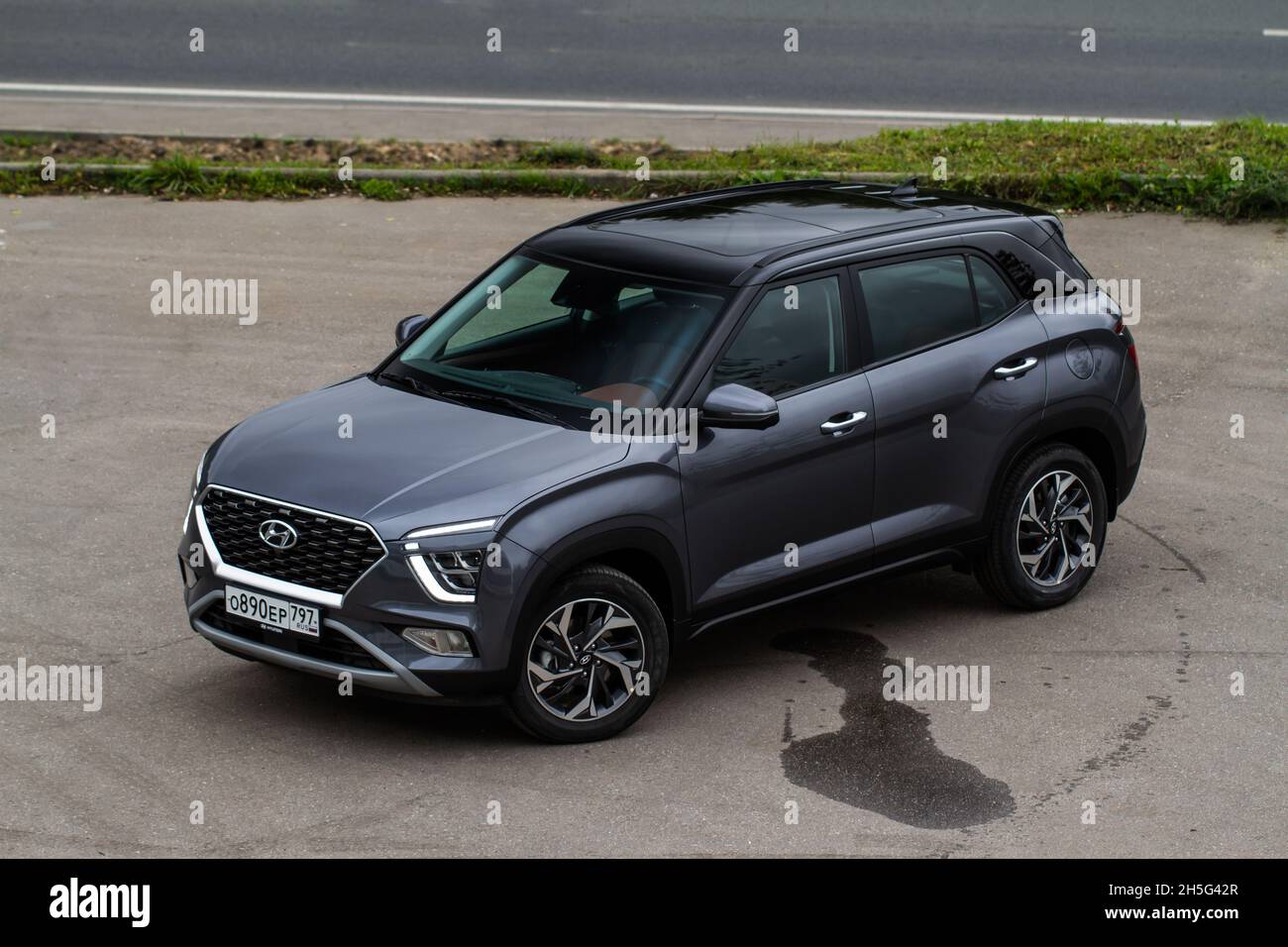 MOSCOW, RUSSIA - SEPTEMBER 15, 2021 Hyundai Creta Second generation ...