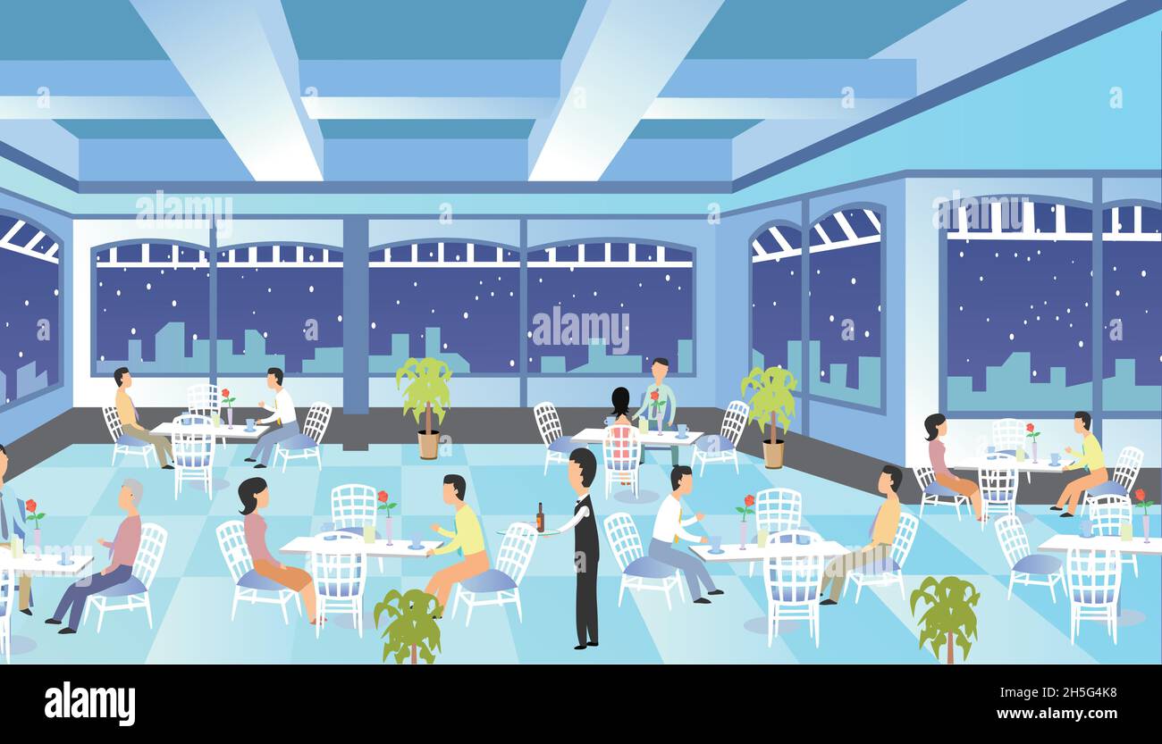 Night winter landscape in Stock Vector Images Alamy