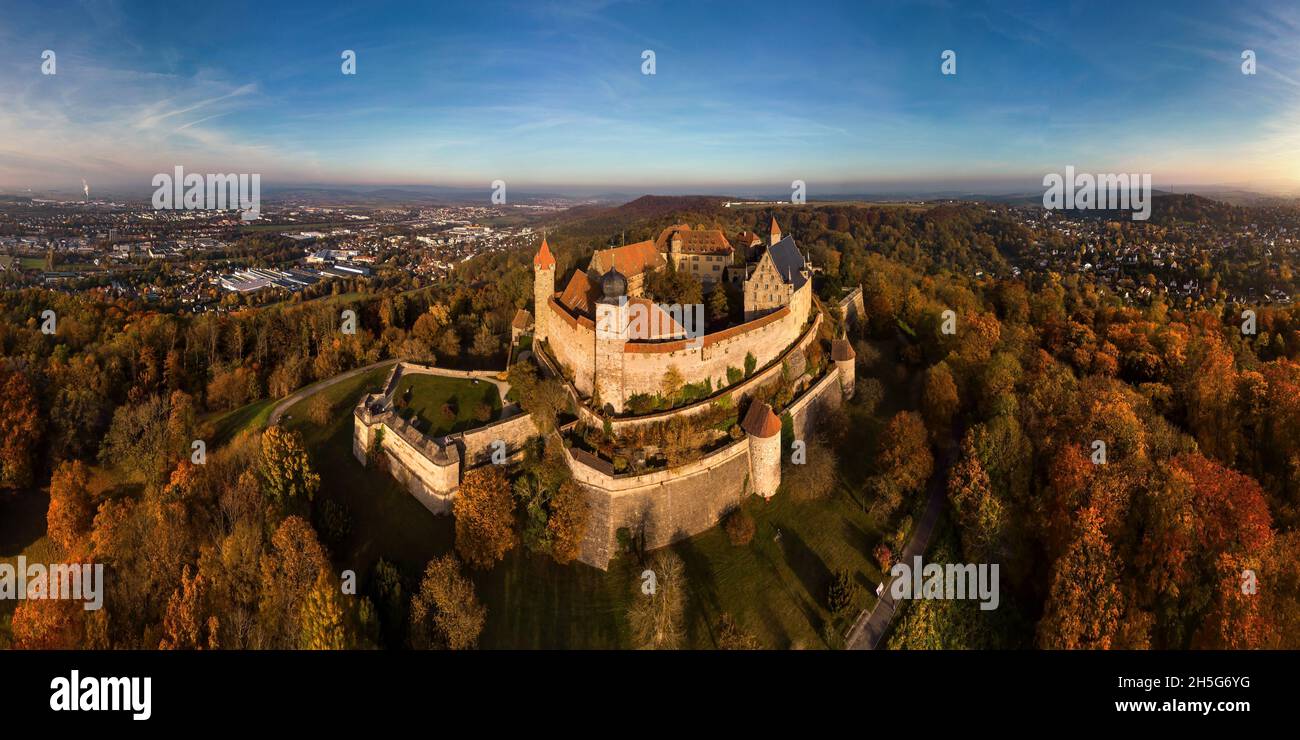 Veste Coburg (Coburg Fortress) in autumn Stock Photo