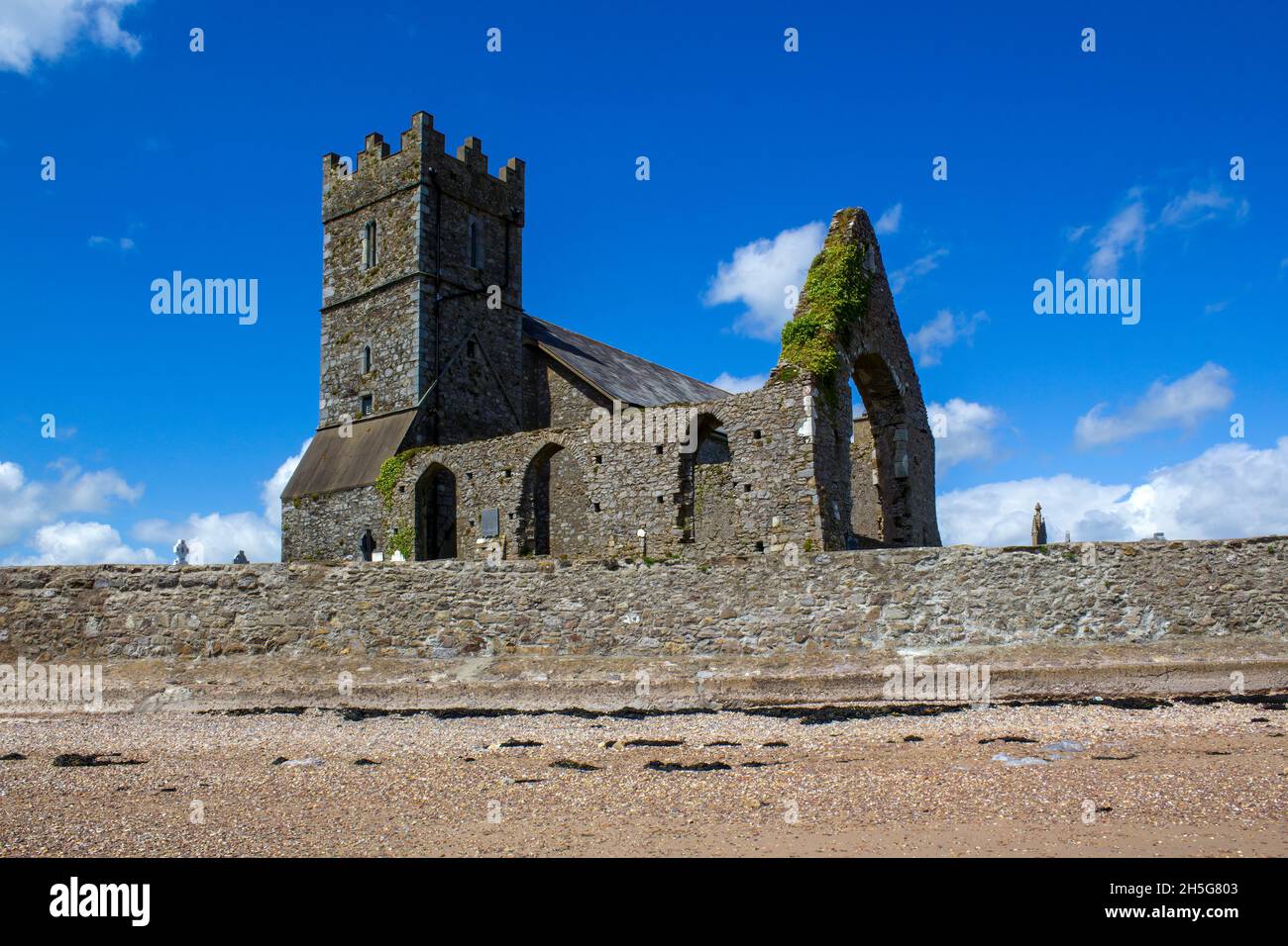 Well preserved  St.Augustine Abbey in the town of Dungarvan. County Waterford, Ireland. Stock Photo