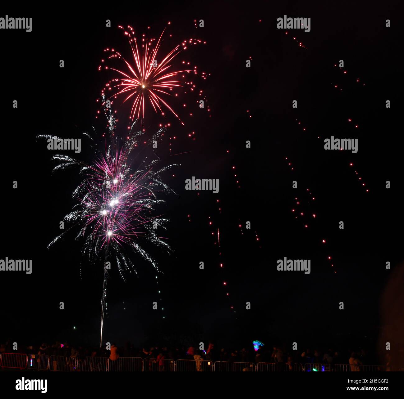 Firework Display Harlow Essex 2021 Stock Photo Alamy