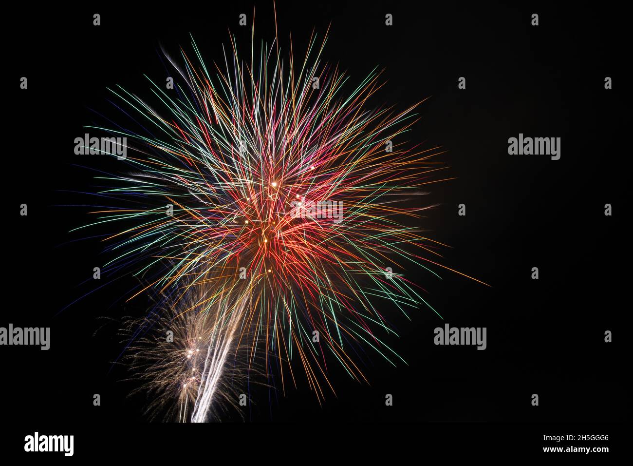 Firework Display Harlow Essex 2021 Stock Photo Alamy