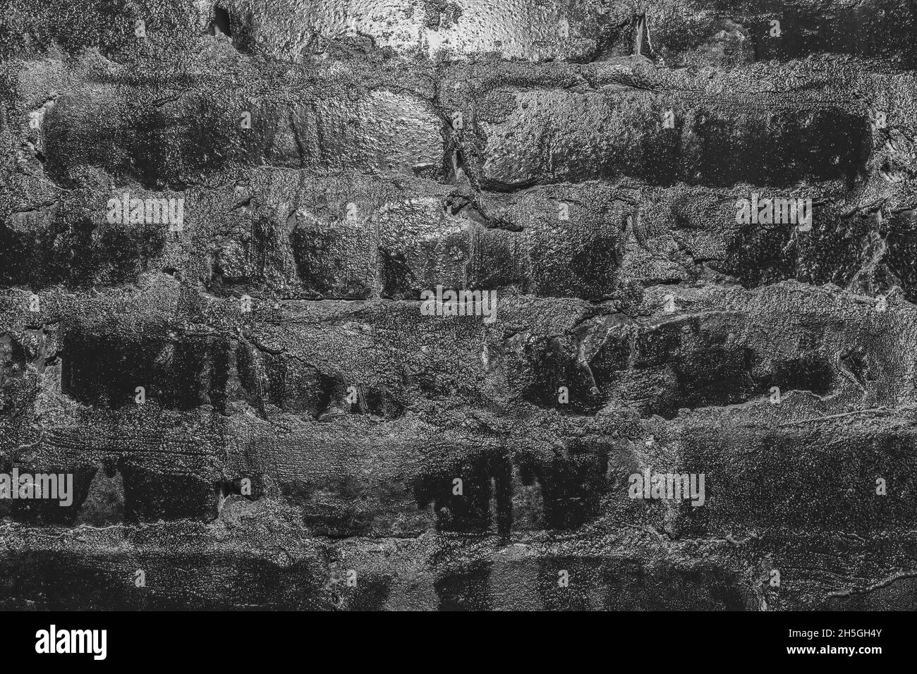 Black Dark Grunge Brick Wall Texture Background Stock Photo - Alamy