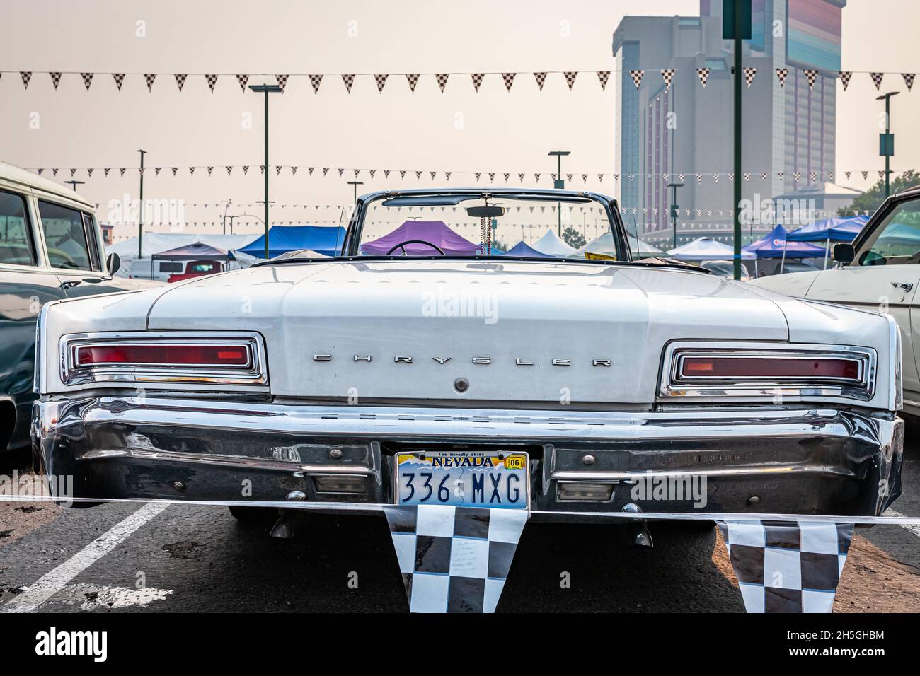 Reno, NV - August 6, 2021: 1966 Chrysler Newport Convertible at a local car show. Stock Photo