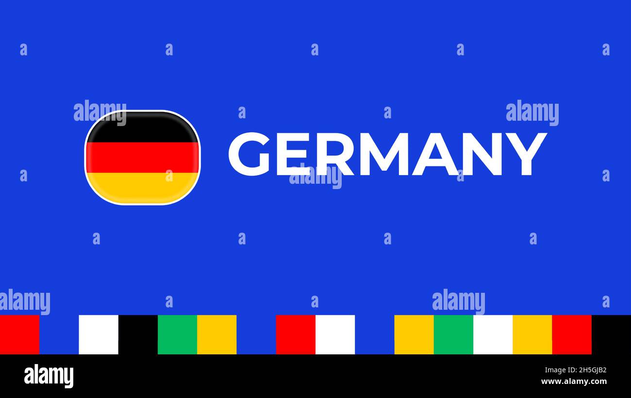 Germany 2024 vector flag. football 2024 tournament championship final