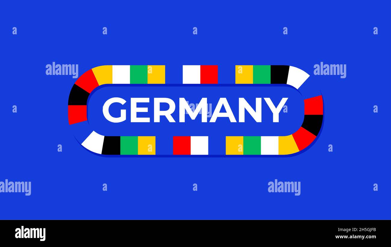 Germany 2024 vector flag. football 2024 tournament championship final