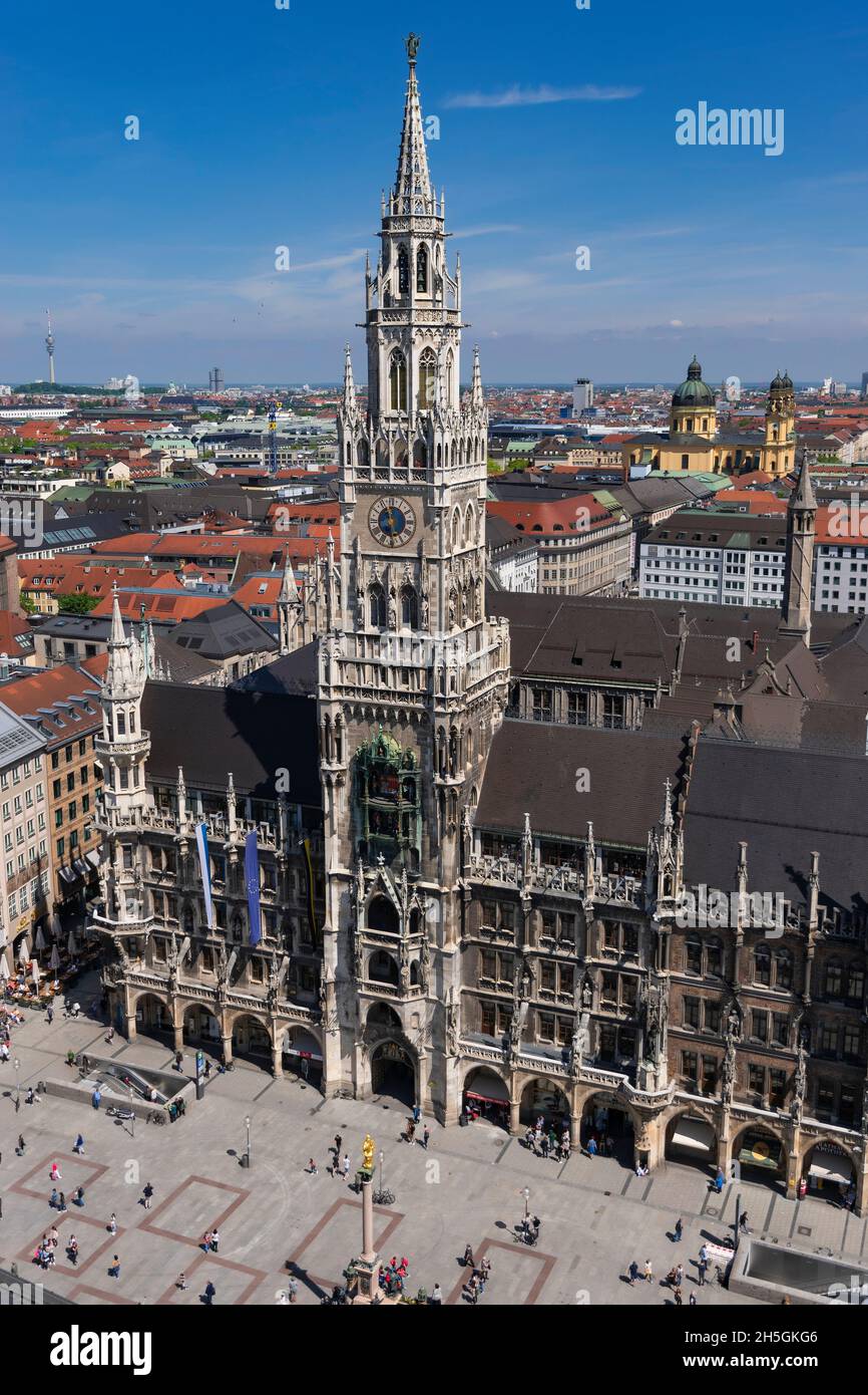 22 May 2019 Munich, Germany - Neues Rathaus (New town Hall) building ...