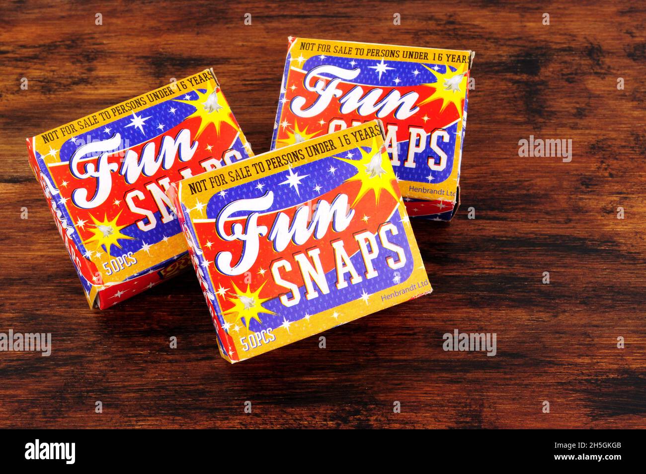 Packs of fun snaps also known as throw downs and bang snaps