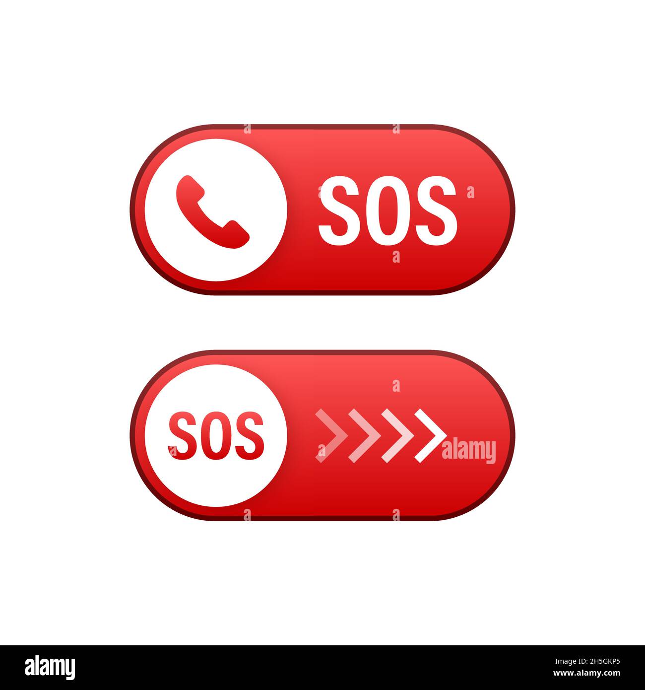 Sos Emergency Call 911 Calling A Cry For Help Vector Stock