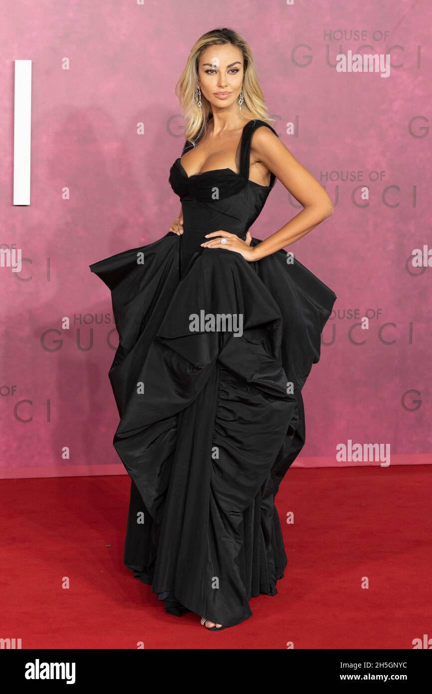 09/11/2021. London, UK.   Madalina Diana Ghenea attends the House Of Gucci film premiere in House Of Gucci UK Film. Premiere - London, UK. 09 November 2021. Stock Photo