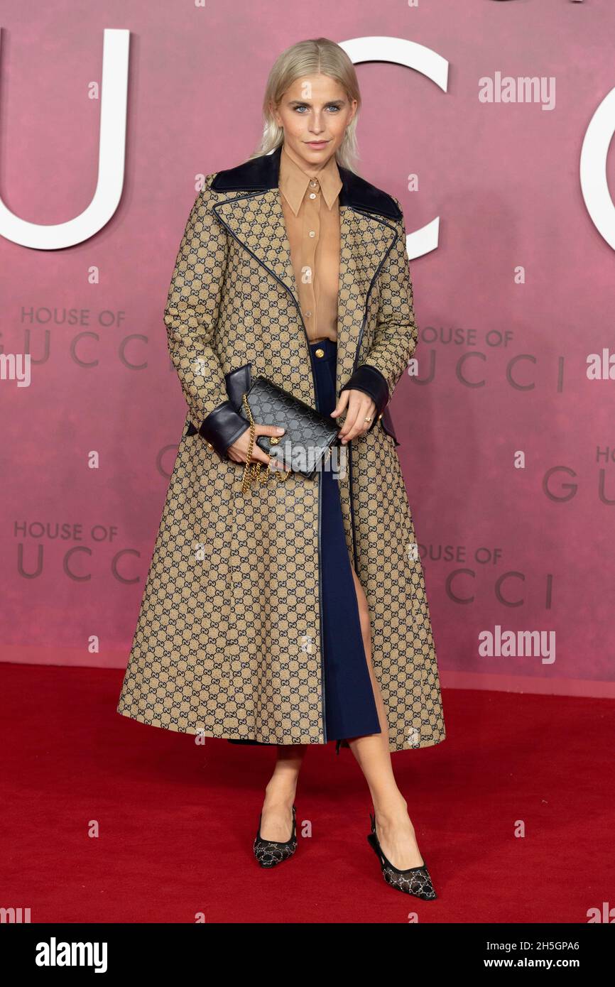 09/11/2021. London, UK.   Caroline Daur attends the House Of Gucci film premiere in House Of Gucci UK Film. Premiere - London, UK. 09 November 2021. Stock Photo