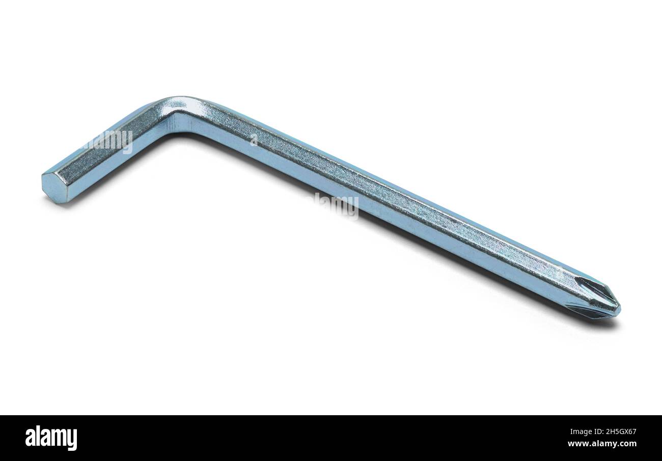 Allen Wrench Hex Key Screw Driver Cut Out. Stock Photo