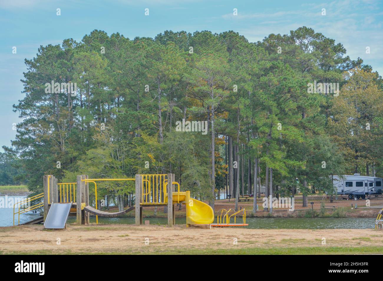 Beautiful Lake Lincoln State park has many recreational areas to enjoy