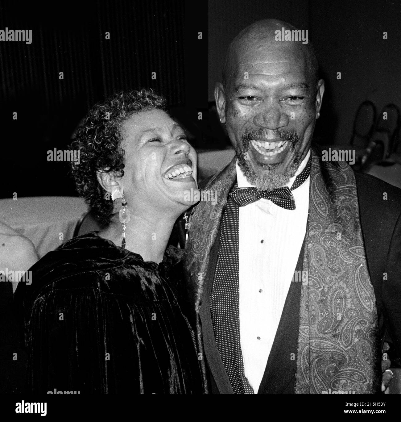 Morgan Freeman 1st wife Myrna Colley Lee 1990Photo by John Barrett/PHOTOlink /MediaPunch Stock Photo