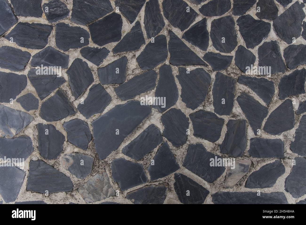 Black and white marble stone natural pattern texture background Stock Photo