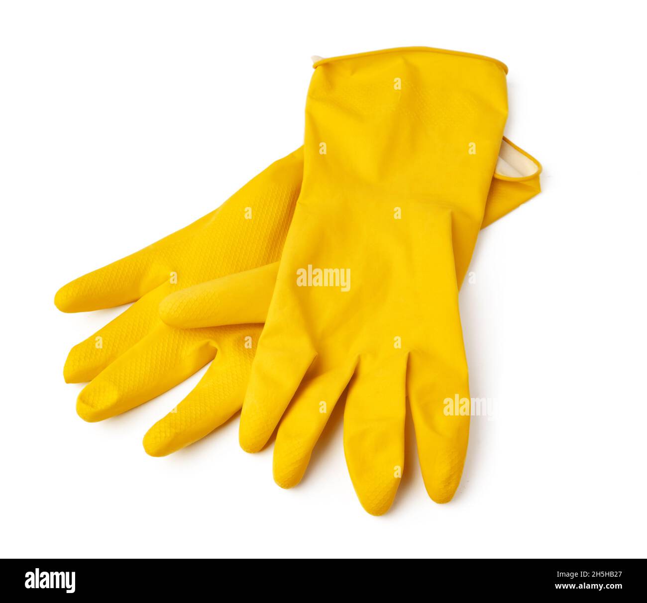 Latex protective gloves isolated on white background Stock Photo - Alamy
